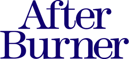 After Burner logo on a transparent background
