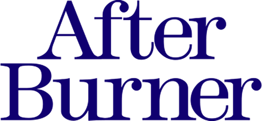After Burner logo on a transparent background