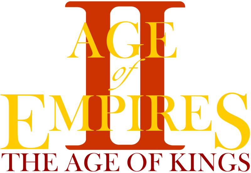 Age of Empires II logo on a transparent background