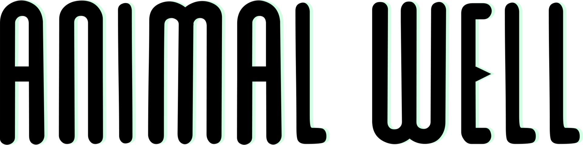 Animal Well logo on a transparent background