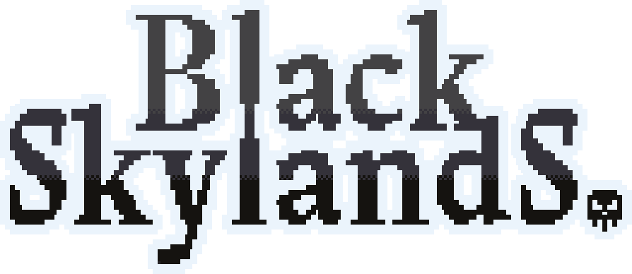 Black Skylands logo on a transparent background