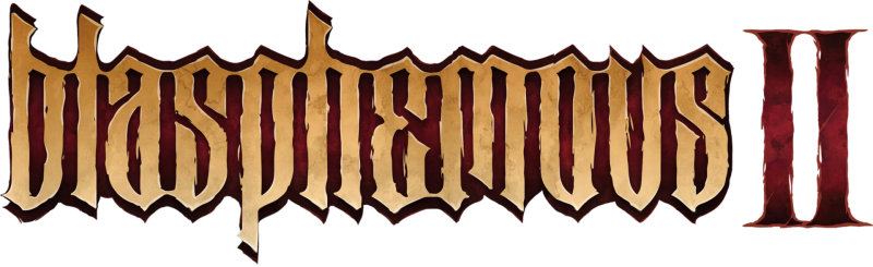 Blasphemous 2 logo on a transparent background