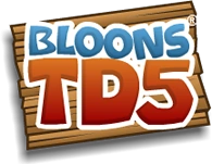 Bloons TD 5 logo on a transparent background