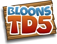Bloons TD 5 logo on a transparent background