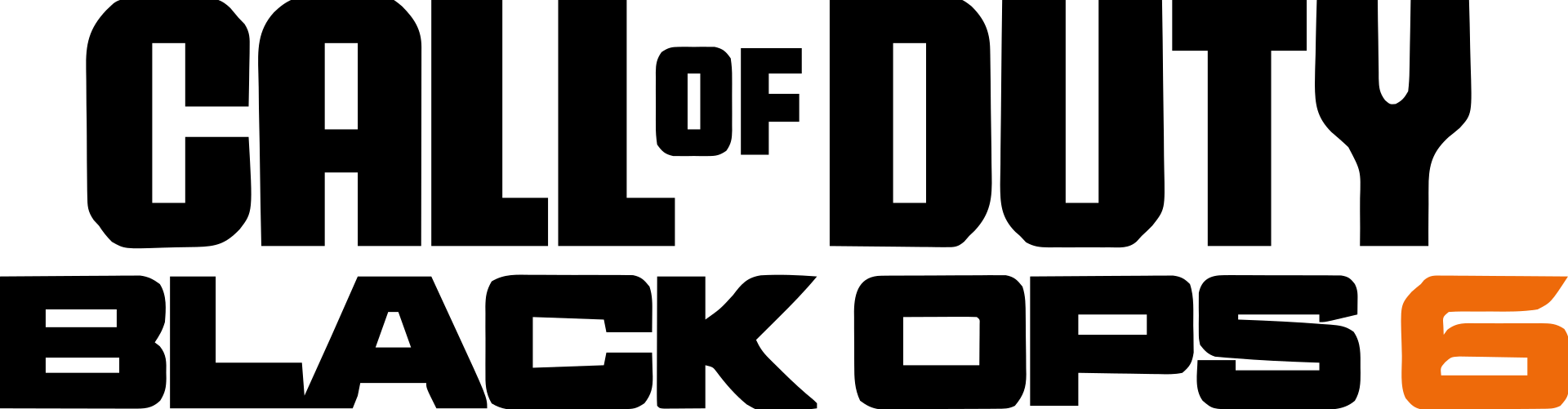 Call of Duty: Black Ops 6 logo on a transparent background