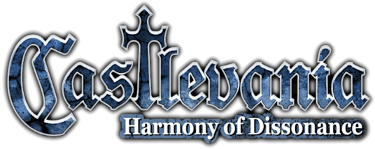 Castlevania: Harmony of Dissonance logo on a transparent background