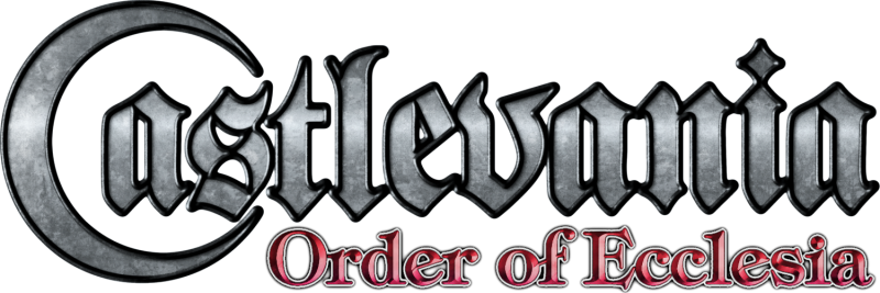 Castlevania: Order of Ecclesia logo on a transparent background