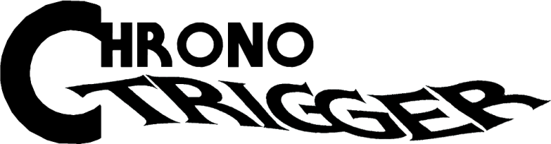 Chrono Trigger logo on a transparent background