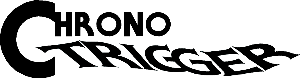 Chrono Trigger logo on a transparent background