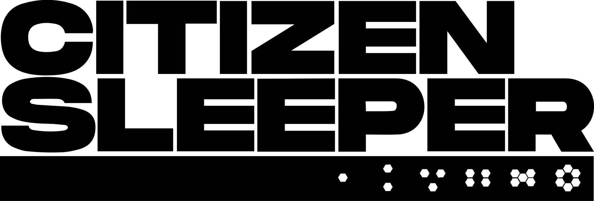 Citizen Sleeper logo on a transparent background