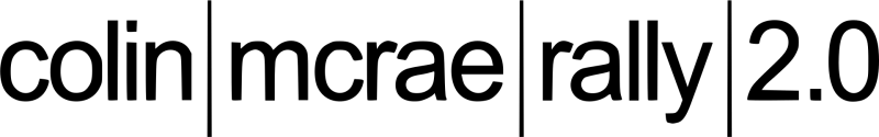 Colin McRae Rally 2.0 logo on a transparent background