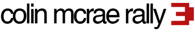 Colin McRae Rally 3 logo on a transparent background