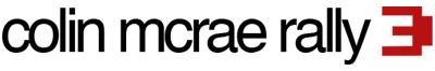 Colin McRae Rally 3 logo on a transparent background