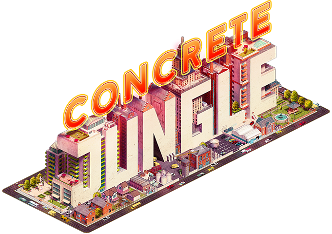 Concrete Jungle logo on a transparent background