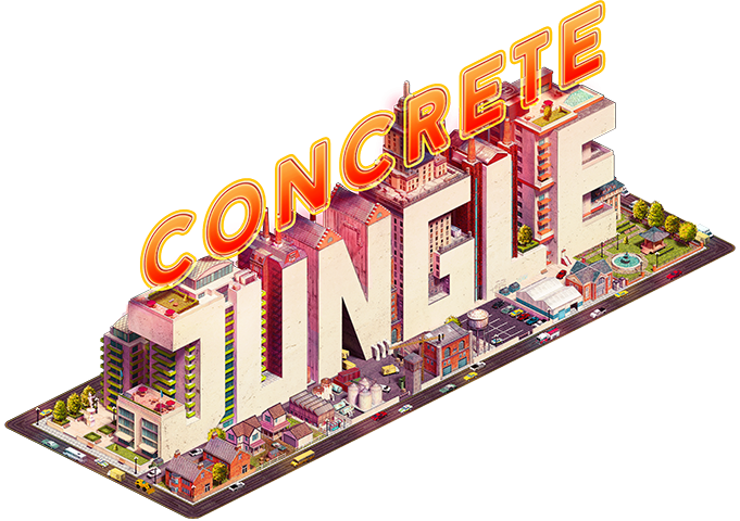 Concrete Jungle logo on a transparent background