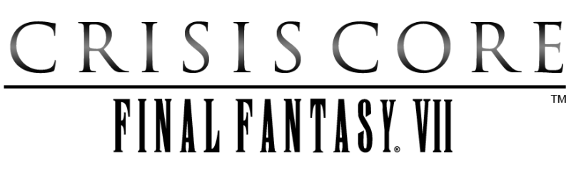 Crisis Core: Final Fantasy VII logo on a transparent background