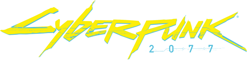 Cyberpunk 2077 logo on a transparent background