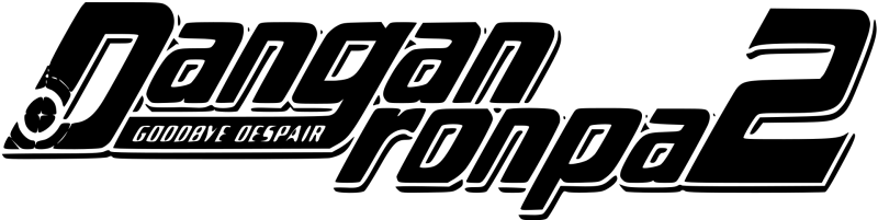 Danganronpa 2: Goodbye Despair logo on a transparent background