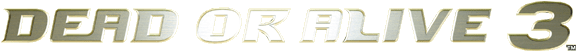 Dead or Alive 3 logo in full colour