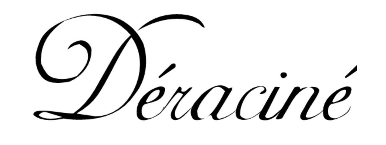 Déraciné logo on a transparent background