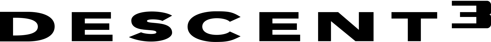 Descent 3 logo on a transparent background