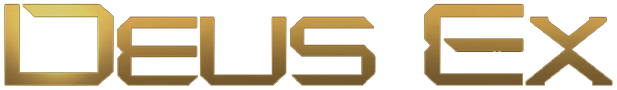 Deus Ex: Invisible War logo on a transparent background