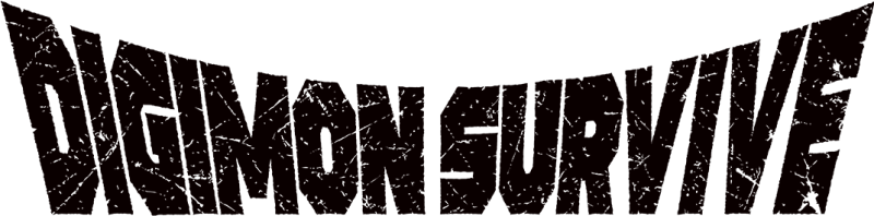 Digimon Survive logo on a transparent background