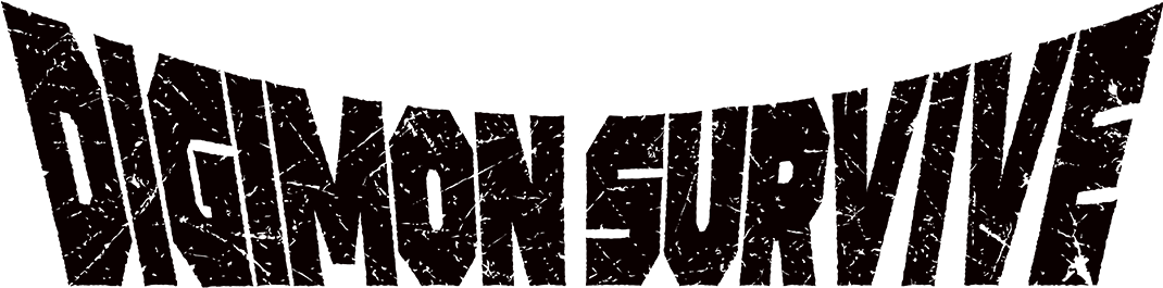 Digimon Survive logo on a transparent background