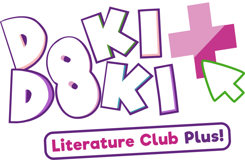 Doki Doki Literature Club Plus! logo on a transparent background