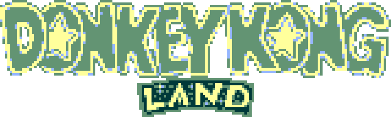 Donkey Kong Land logo in full colour