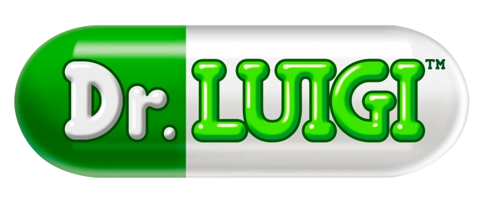 Dr. Luigi logo on a transparent background