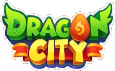 Dragon City logo on a transparent background