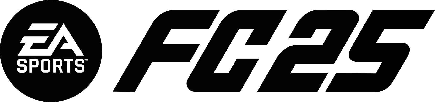 EA Sports FC 25 logo on a transparent background