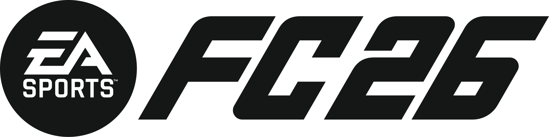EA Sports FC 26 logo on a transparent background
