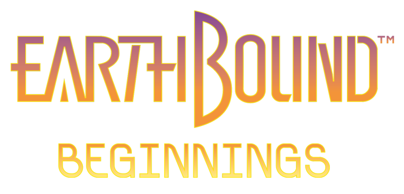 EarthBound Beginnings logo on a transparent background