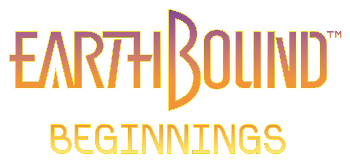 EarthBound Beginnings logo on a transparent background