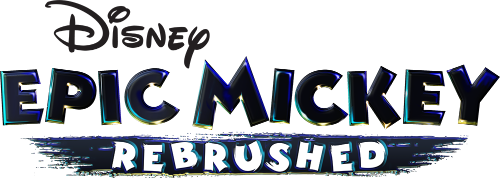 Epic Mickey: Rebrushed logo on a transparent background