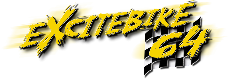 Excitebike 64 logo on a transparent background