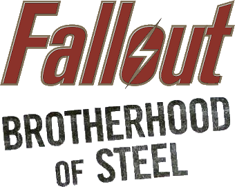 Fallout: Brotherhood of Steel logo on a transparent background