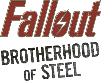 Fallout: Brotherhood of Steel logo on a transparent background