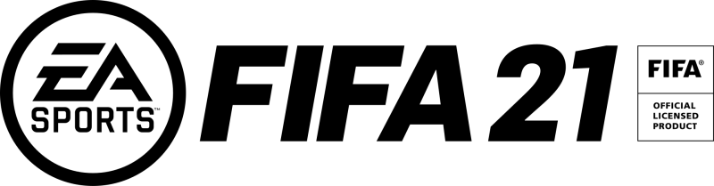 FIFA 21 logo on a transparent background