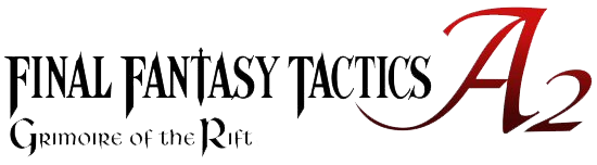 Final Fantasy Tactics A2: Grimoire of the Rift logo on a transparent background