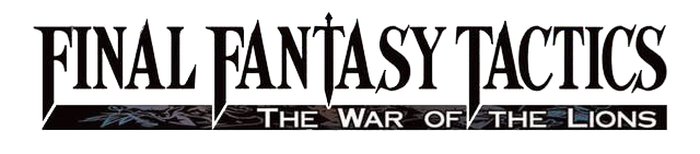 Final Fantasy Tactics: The War of the Lions logo on a transparent background