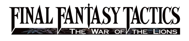Final Fantasy Tactics: The War of the Lions logo on a transparent background