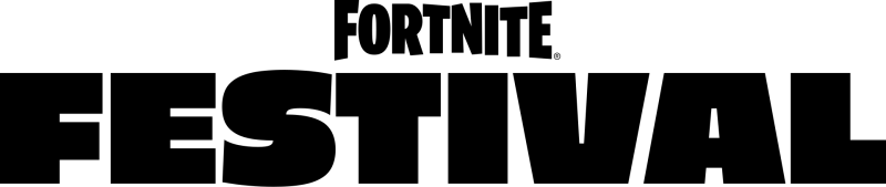Fortnite Festival logo on a transparent background