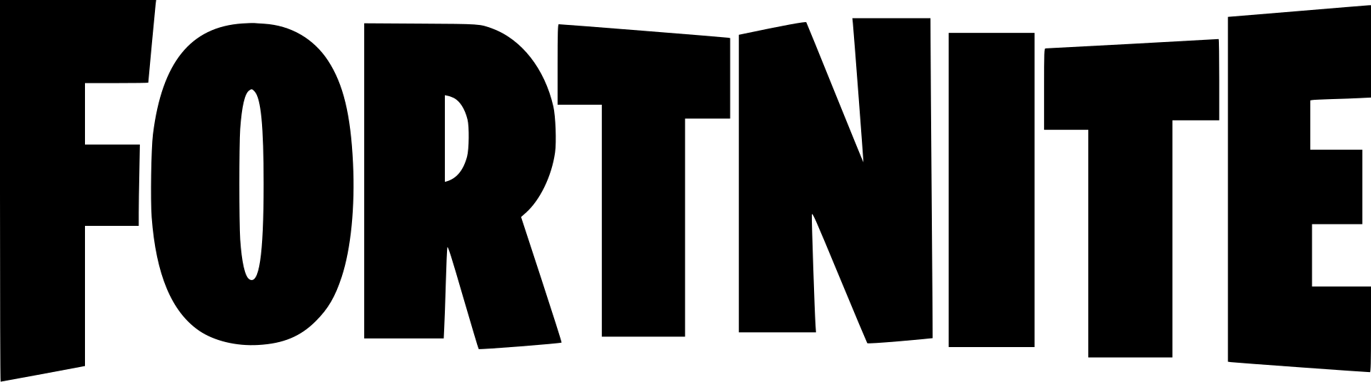 Fortnite logo on a transparent background