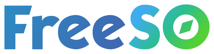 Freeso logo on a transparent background