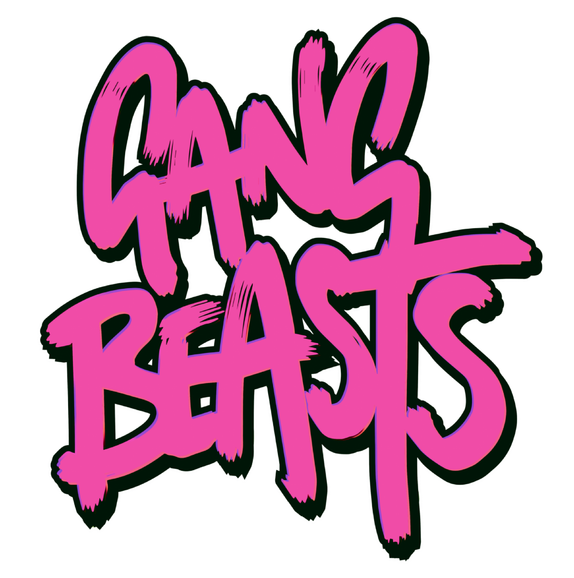 Gang Beasts logo on a transparent background