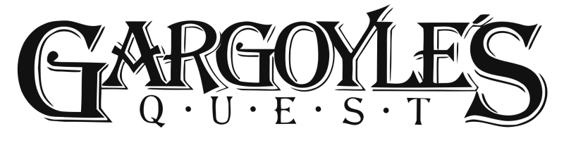 Gargoyle's Quest logo in black