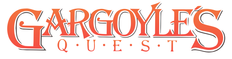 Gargoyle's Quest logo on a transparent background
